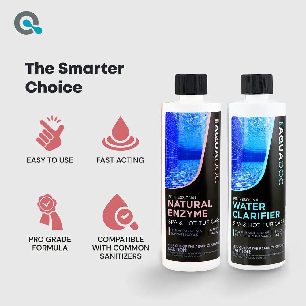 Spa Water Clarifier & Natural Enzyme Bundle by AquaDoc