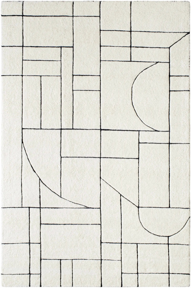 Fusao Rose Cream Area Rug - Clearance by Boutique Rugs