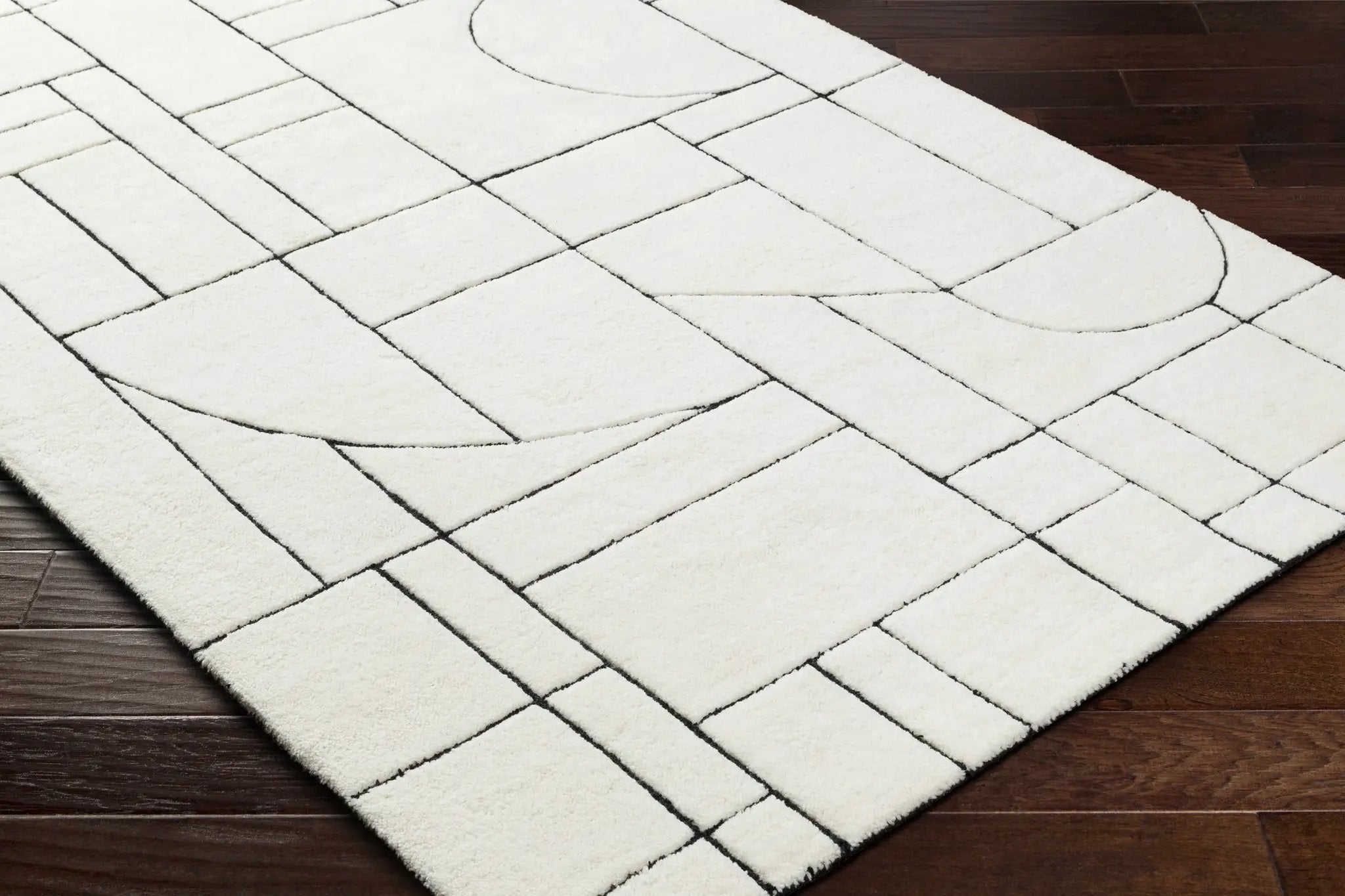 Fusao Rose Cream Area Rug - Clearance by Boutique Rugs