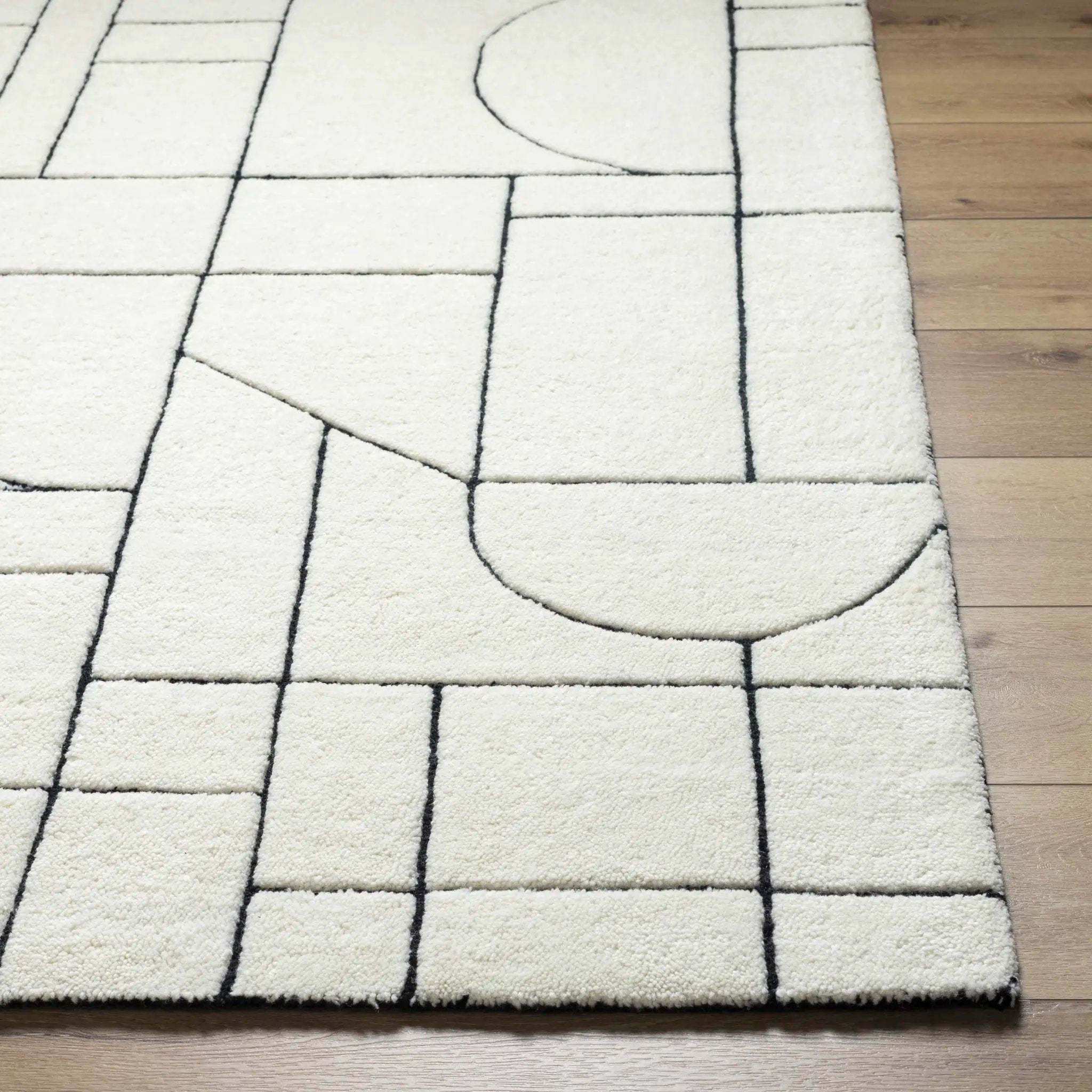Fusao Rose Cream Area Rug - Clearance by Boutique Rugs