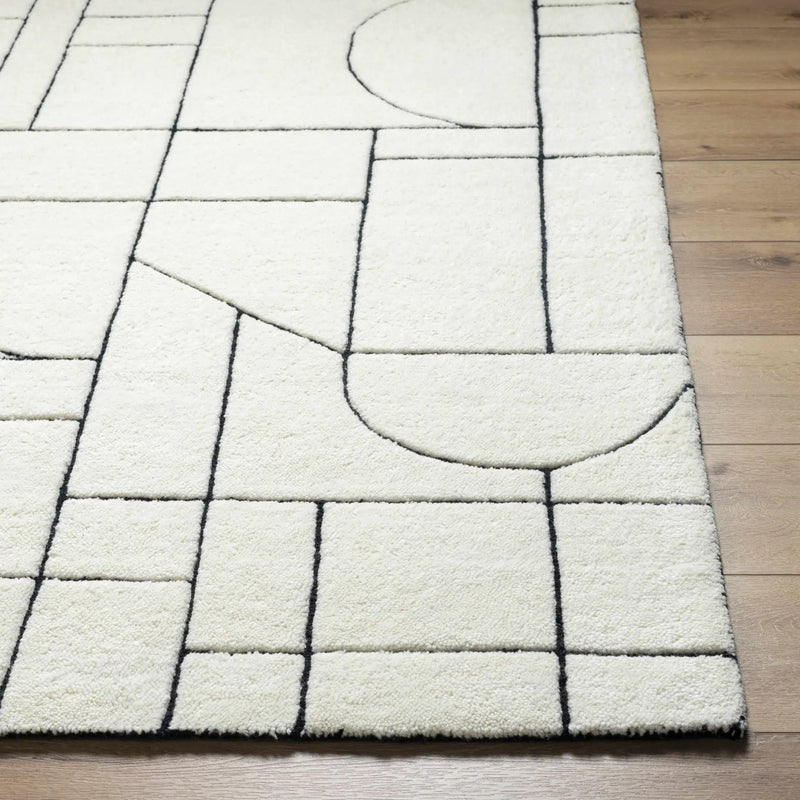 Fusao Rose Cream Area Rug - Clearance by Boutique Rugs