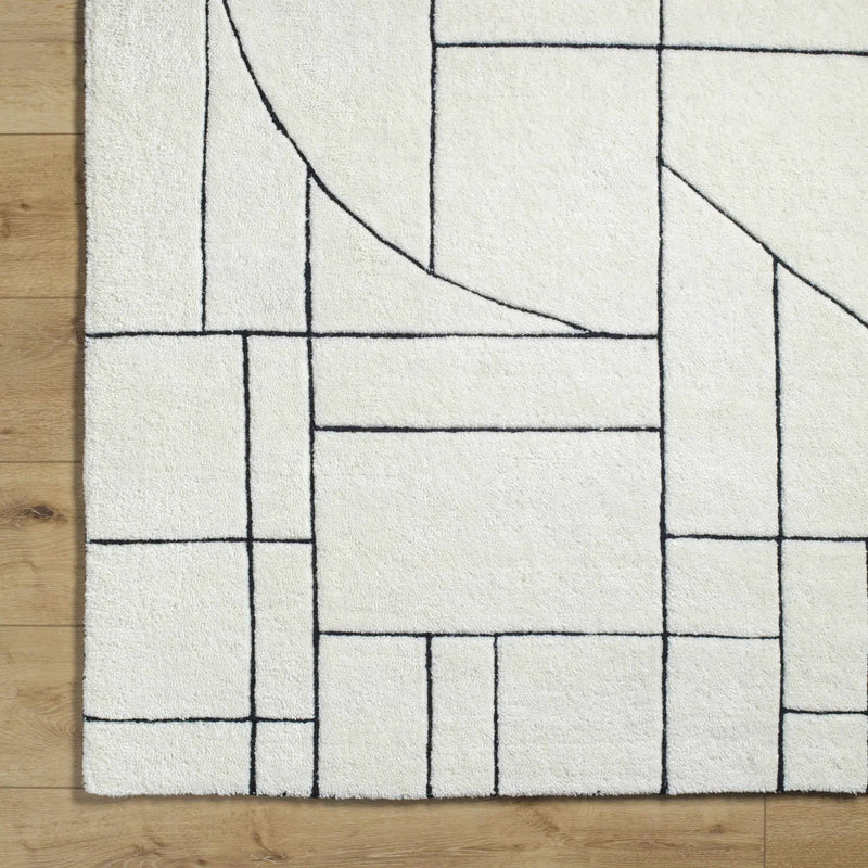 Fusao Rose Cream Area Rug - Clearance by Boutique Rugs