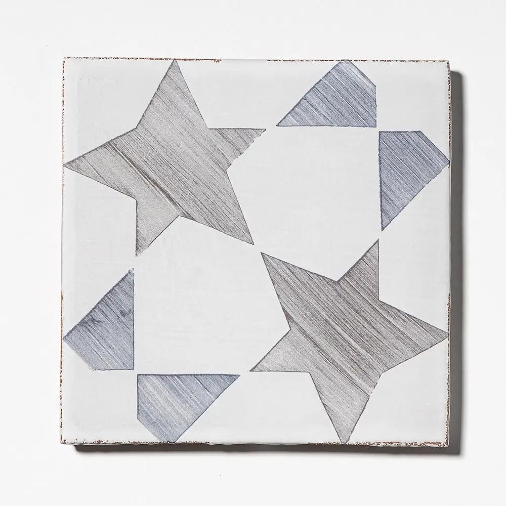 Spinning Stars Matte Glazed Terracotta Tiles 6x6 by Stonetiledepot