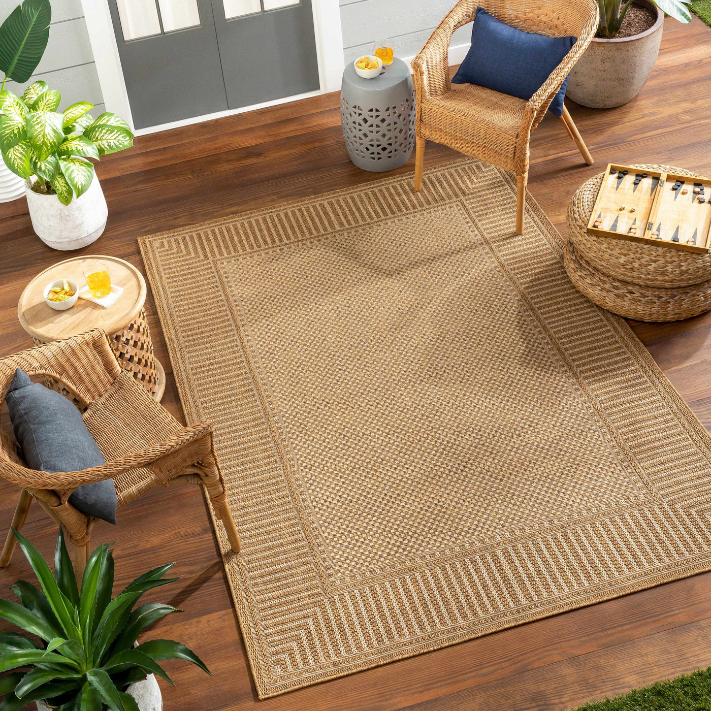 Amora Flatweave Faux Jute Outdoor Rug by Boutique Rugs