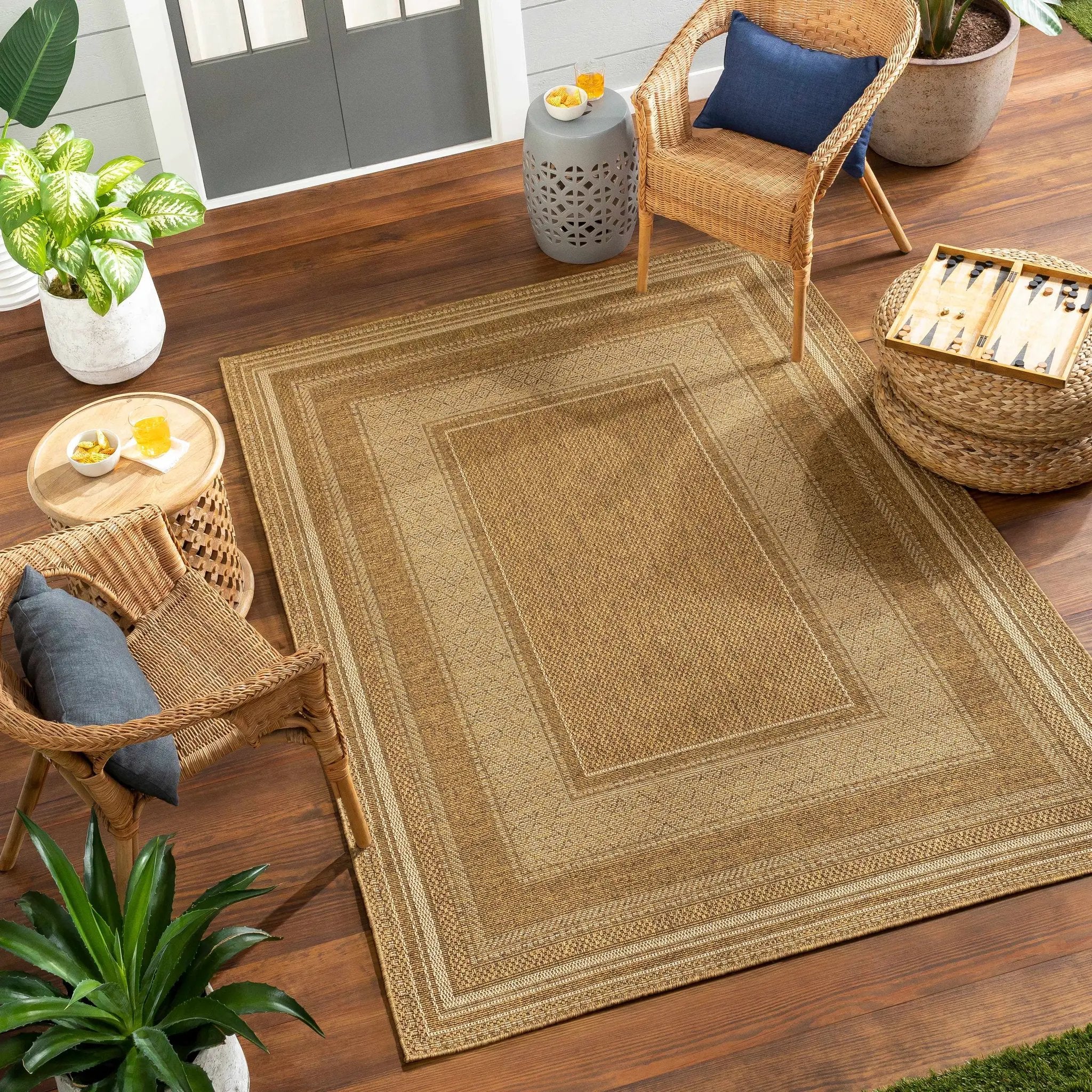 Chael Flatweave Faux Jute Outdoor Rug by Boutique Rugs