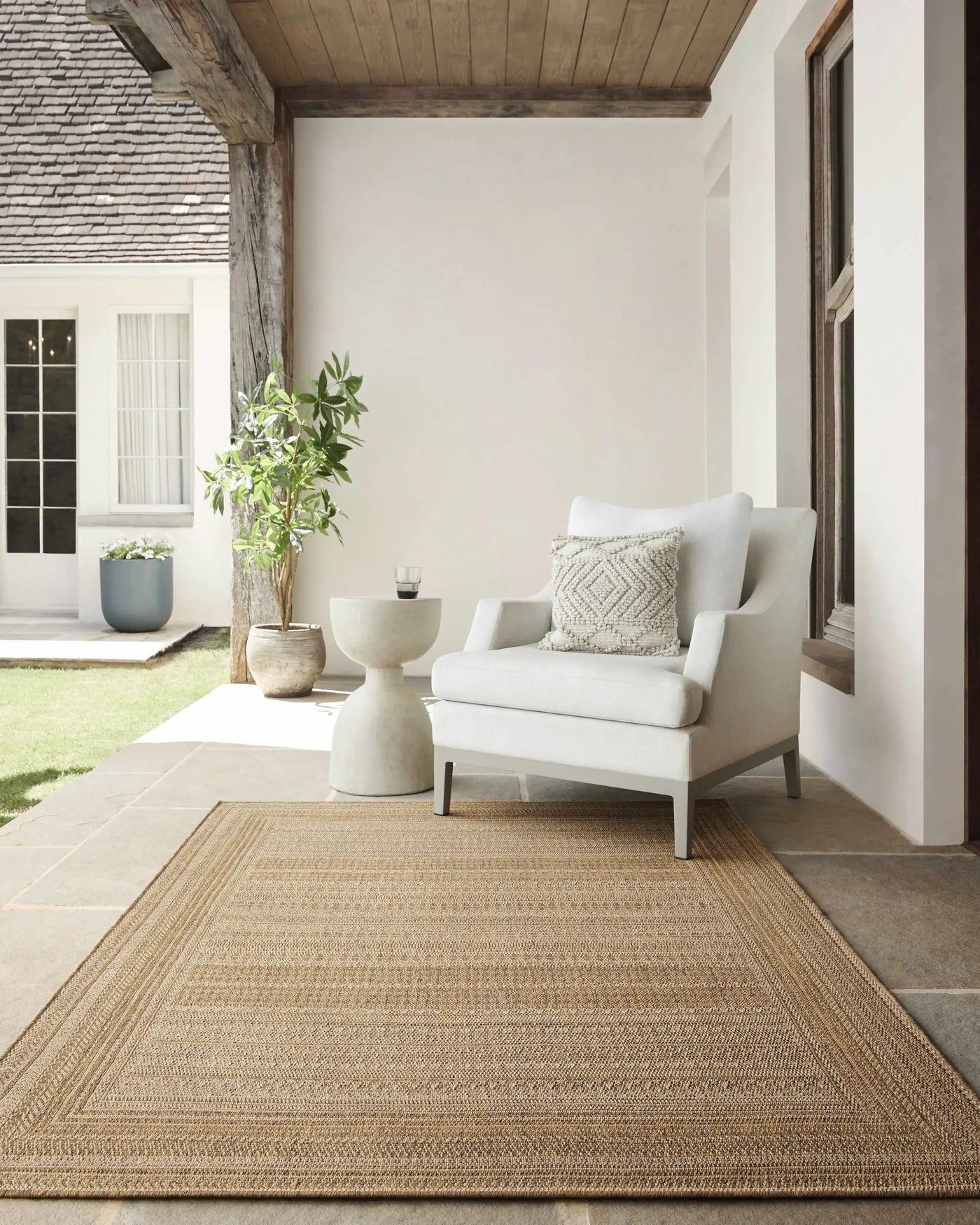 Freja Flatweave Faux Jute Outdoor Rug by Boutique Rugs