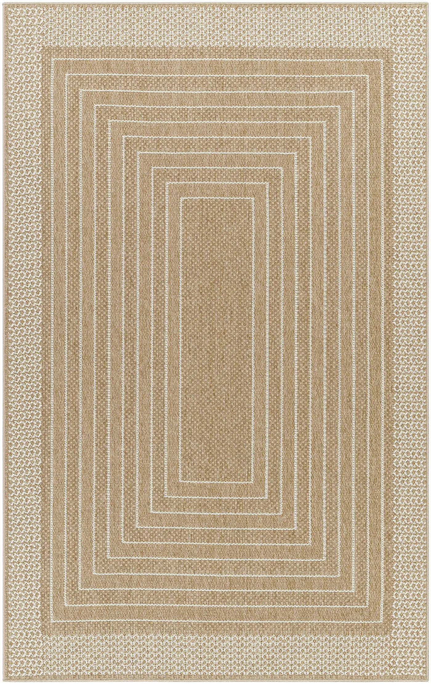 Mopsa Tan Outdoor Area Rug - Clearance by Boutique Rugs