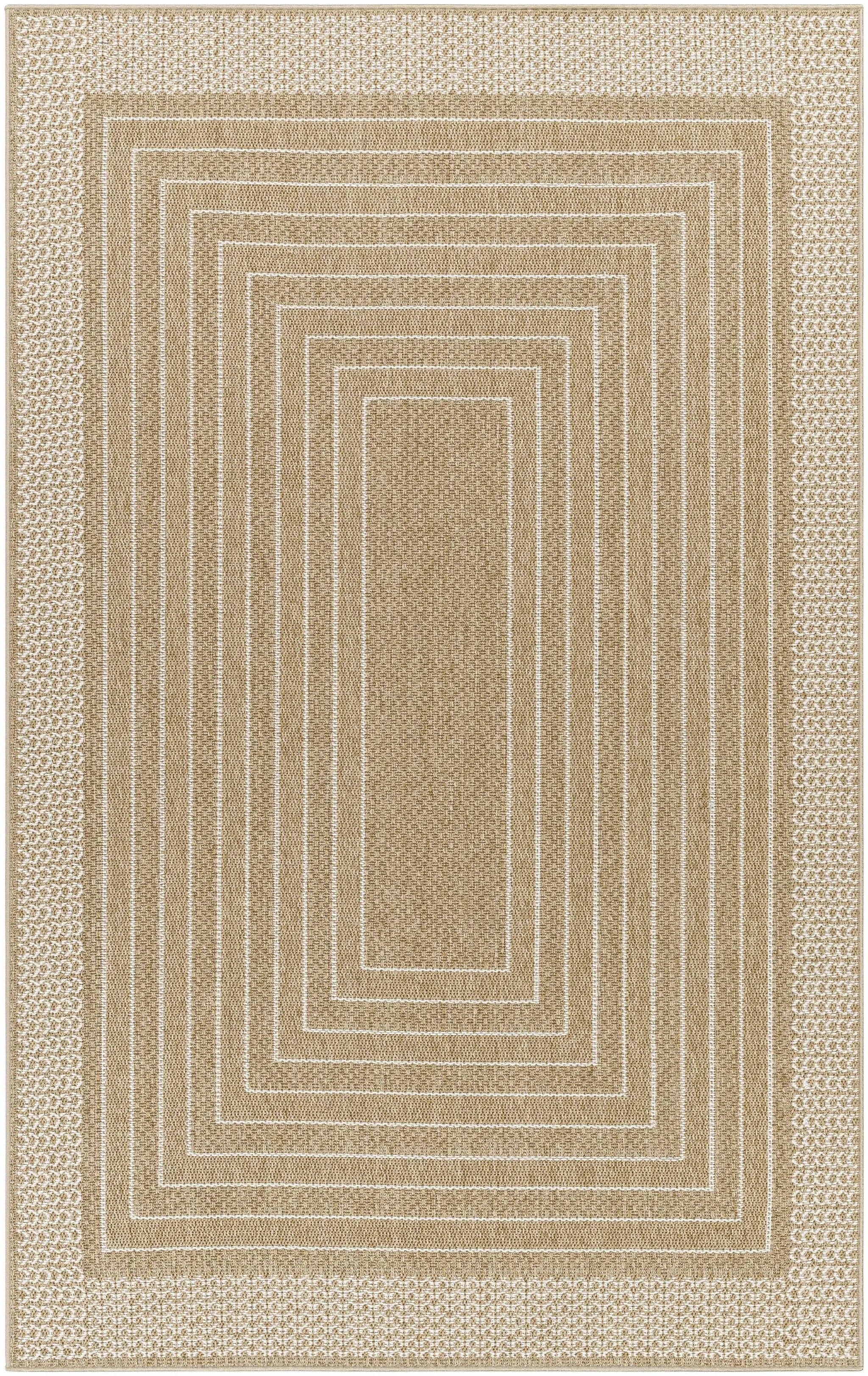 Mopsa Tan Outdoor Area Rug - Clearance by Boutique Rugs
