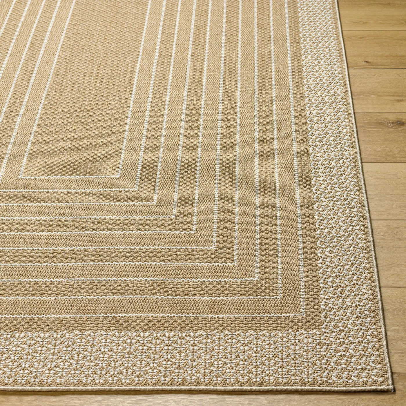 Mopsa Tan Outdoor Area Rug - Clearance by Boutique Rugs