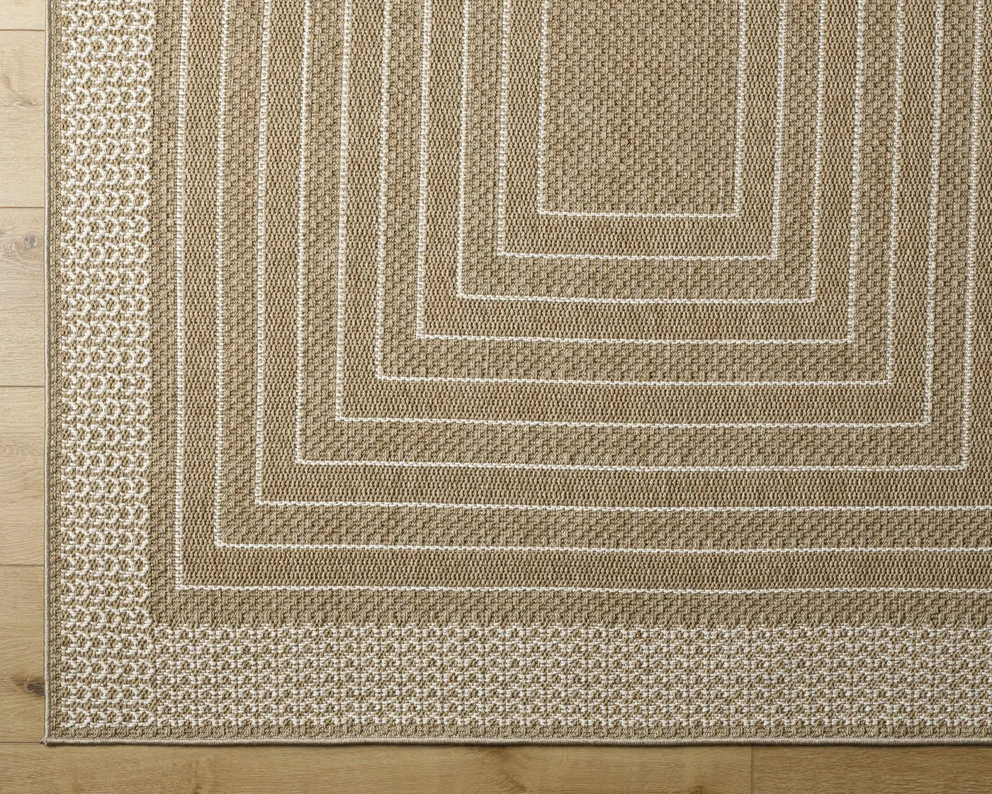 Mopsa Tan Outdoor Area Rug - Clearance by Boutique Rugs