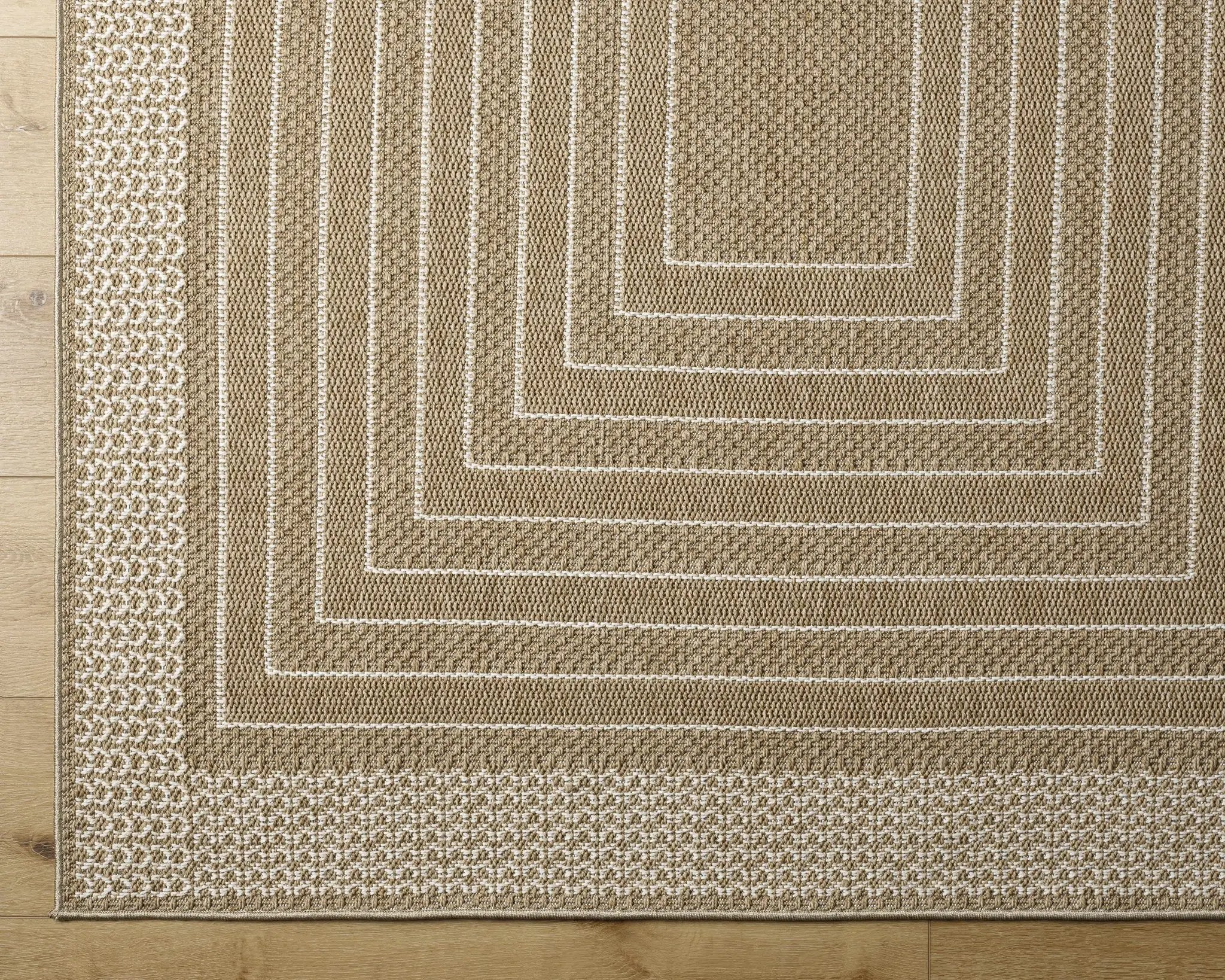 Mopsa Tan Outdoor Area Rug - Clearance by Boutique Rugs