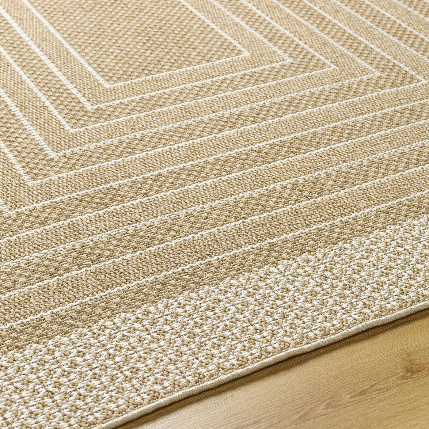Mopsa Tan Outdoor Area Rug - Clearance by Boutique Rugs