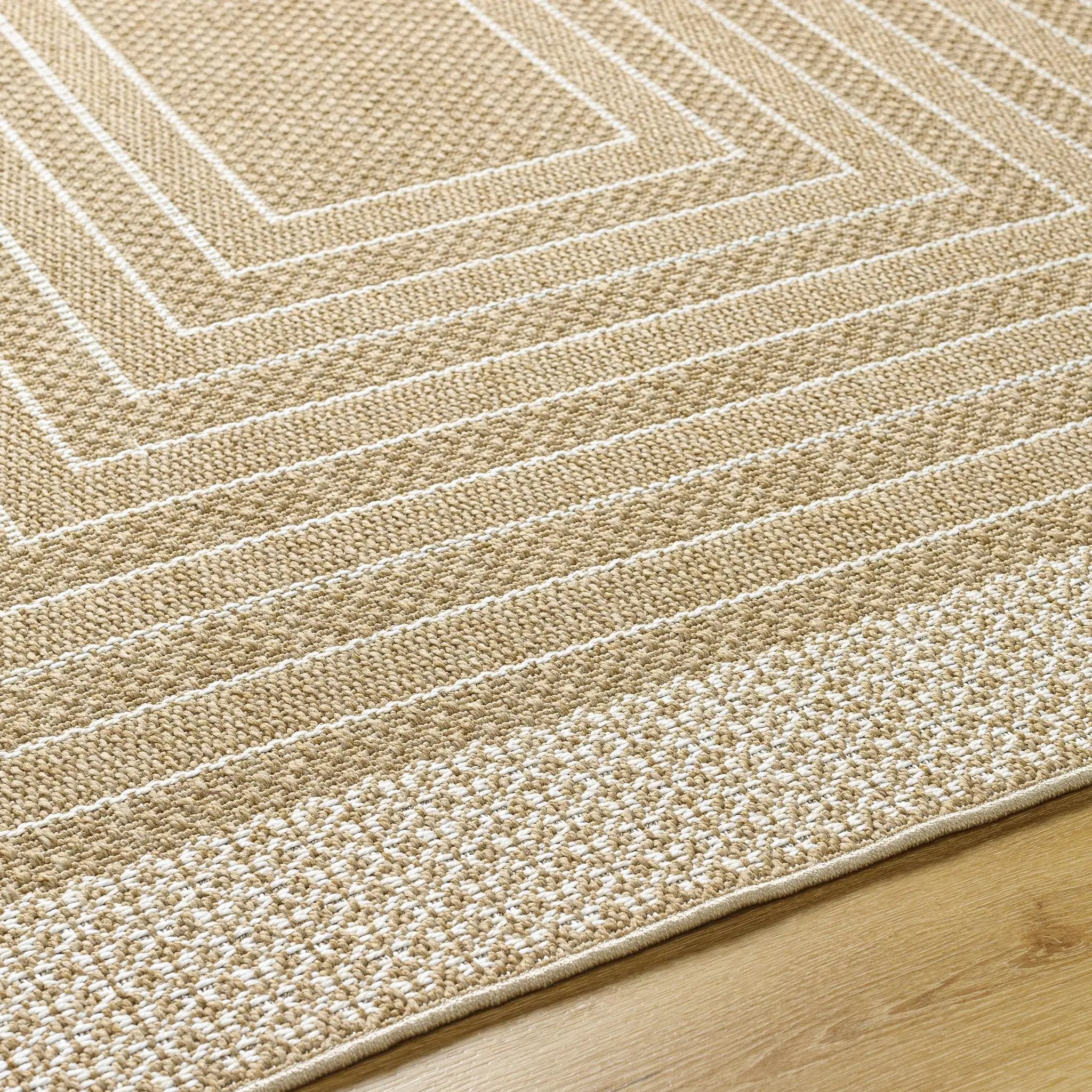Mopsa Tan Outdoor Area Rug - Clearance by Boutique Rugs