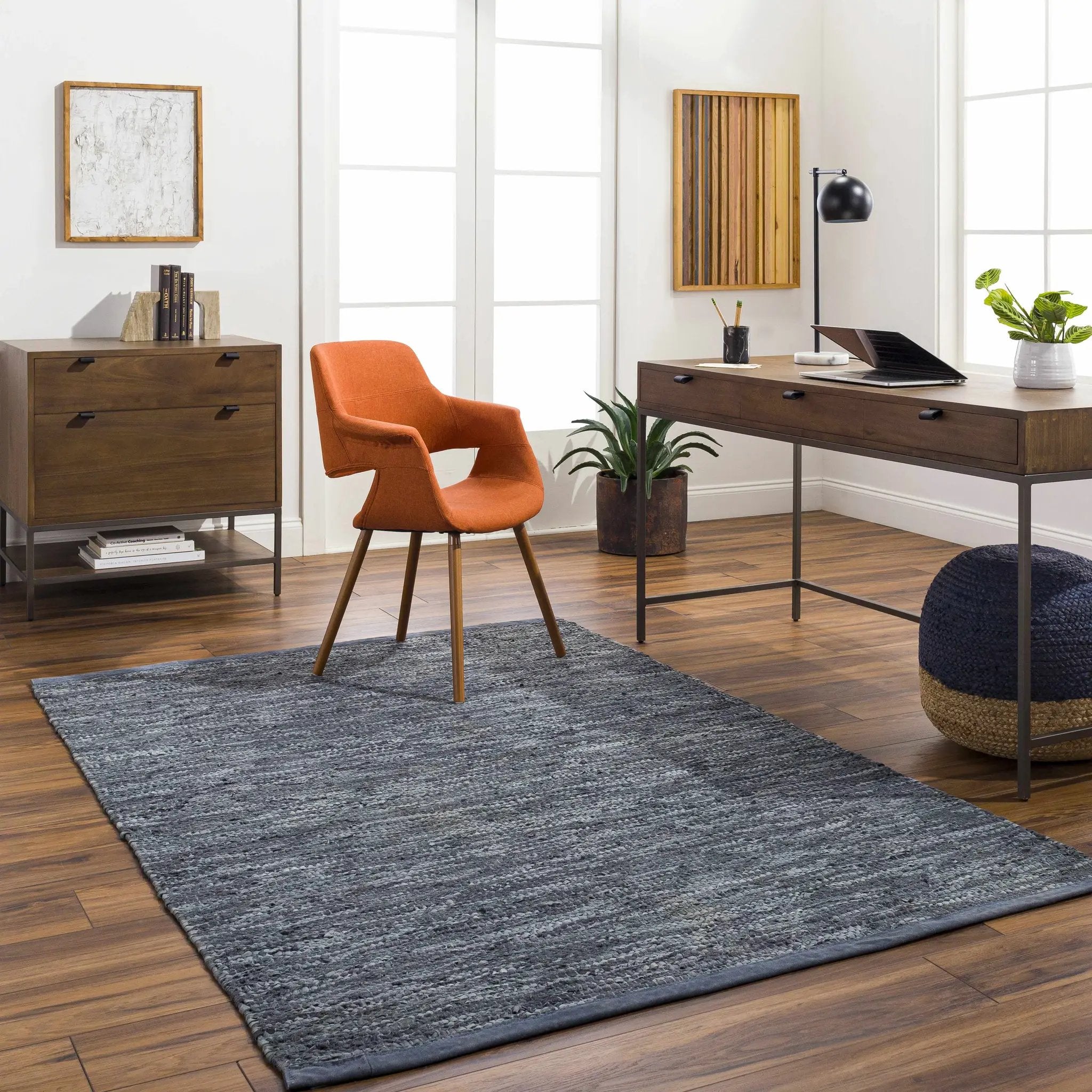 Aneko Gray Area Rug - Clearance by Boutique Rugs