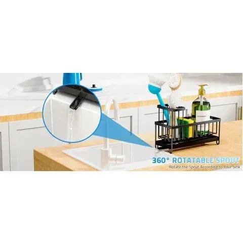 Sponge Holder - Stainless Steel Black by House Of Avana