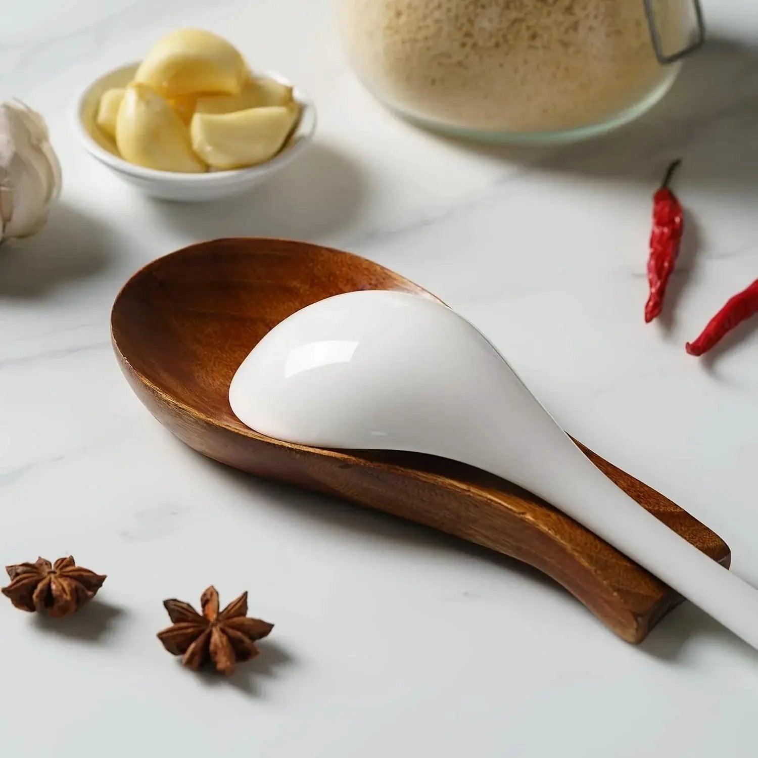 Spoon Holder - Modern Wooden Small by House Of Avana
