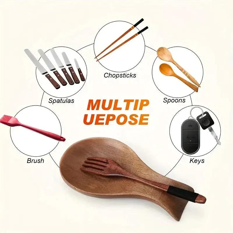 Spoon Holder - Modern Wooden Small by House Of Avana