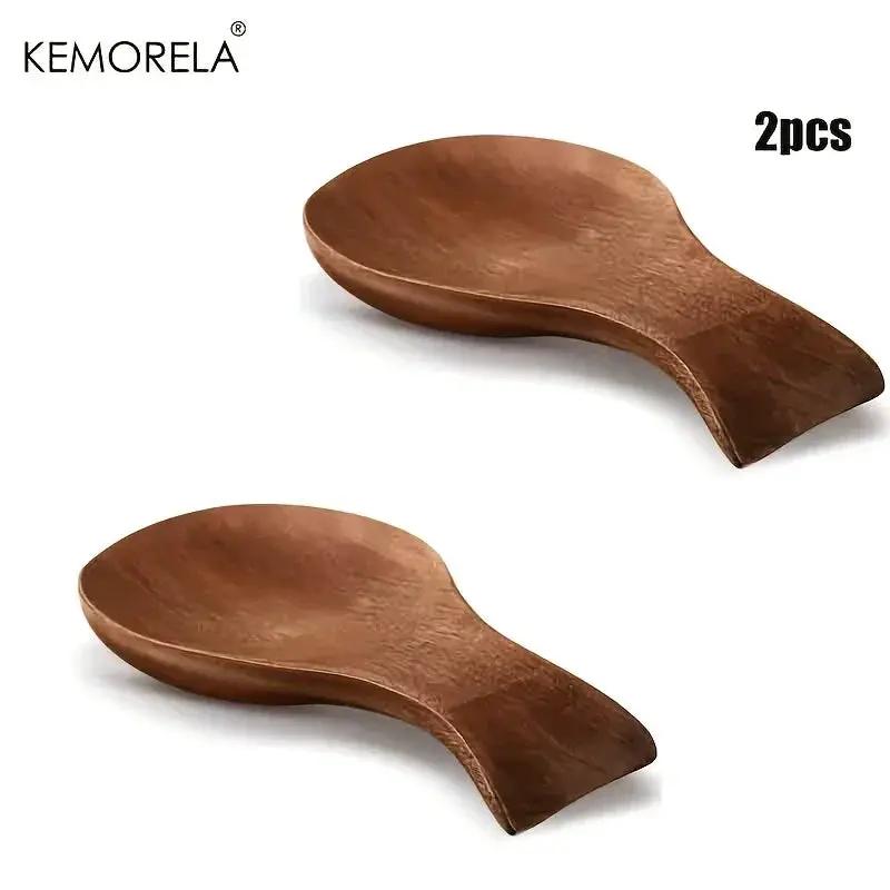 Spoon Rest - Rustic Wooden Brown by House Of Avana