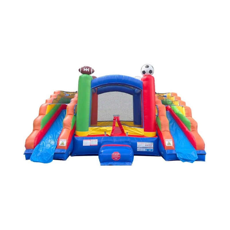 16FT Sports Castle Bounce House With Double Water Slides (SAK17635) by SAKSBY WHOLESALE