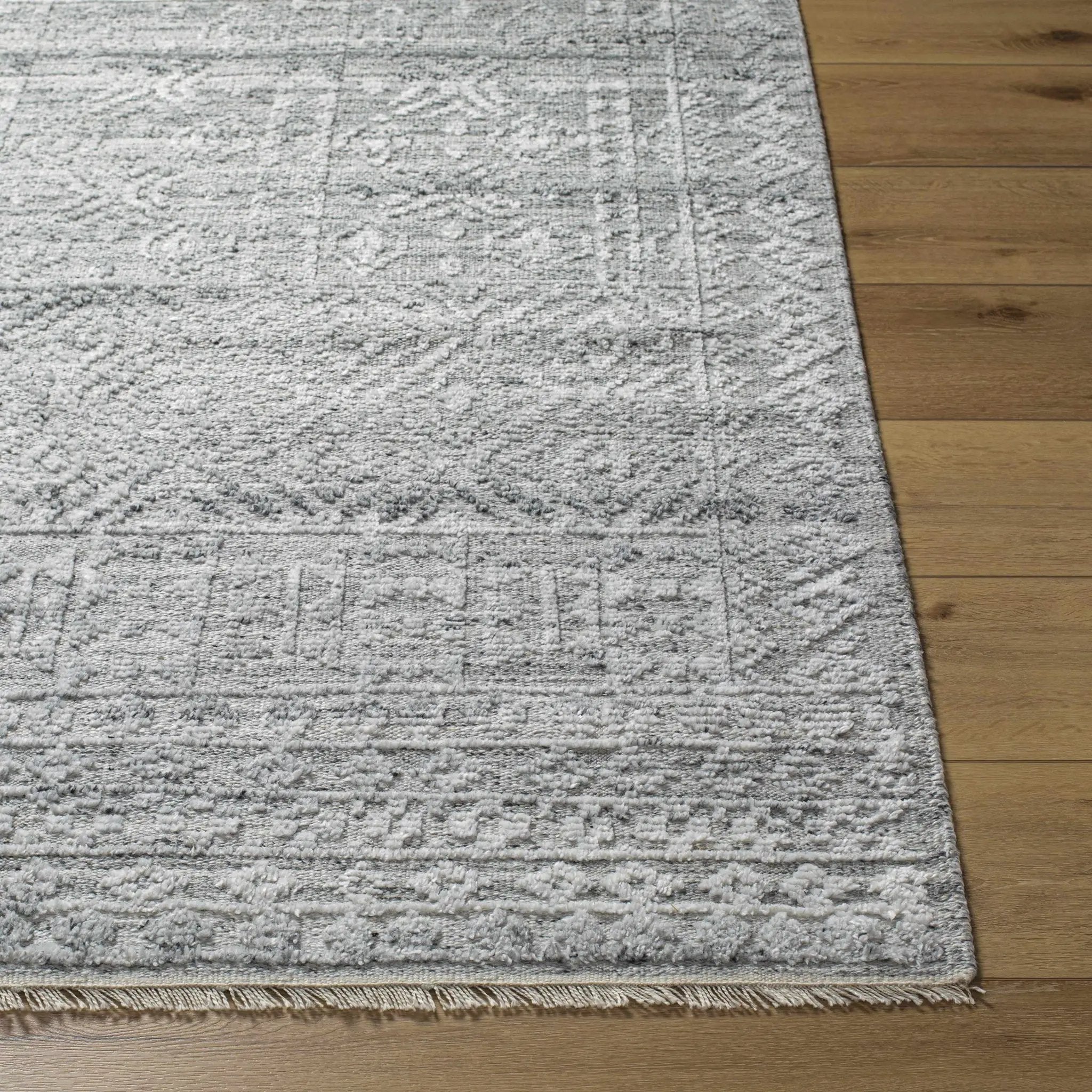 Gray Kazi Area Rug - Clearance by Boutique Rugs