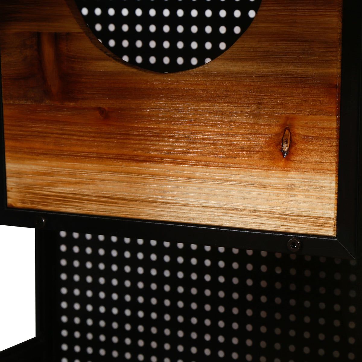 Modern Spacious Cat House with Fir Wood and Iron Frame - Black & Brown, photo 10 of 14
