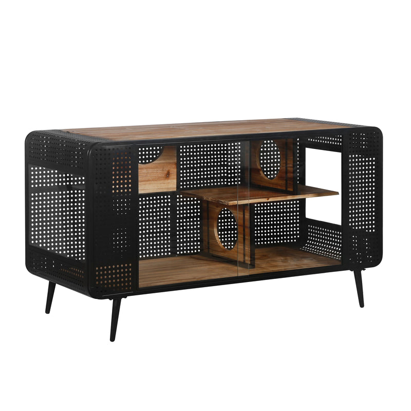 Modern Spacious Cat House with Fir Wood and Iron Frame - Black & Brown, photo 8 of 14