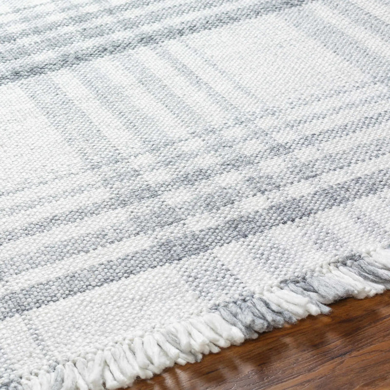Inara Gray Plaid Area Rug - Clearance by Boutique Rugs