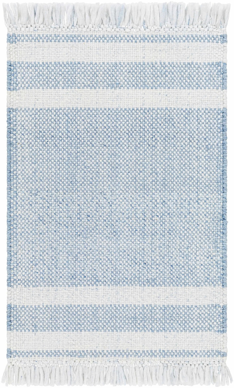 Loic Silver Blue Area Rug by Boutique Rugs