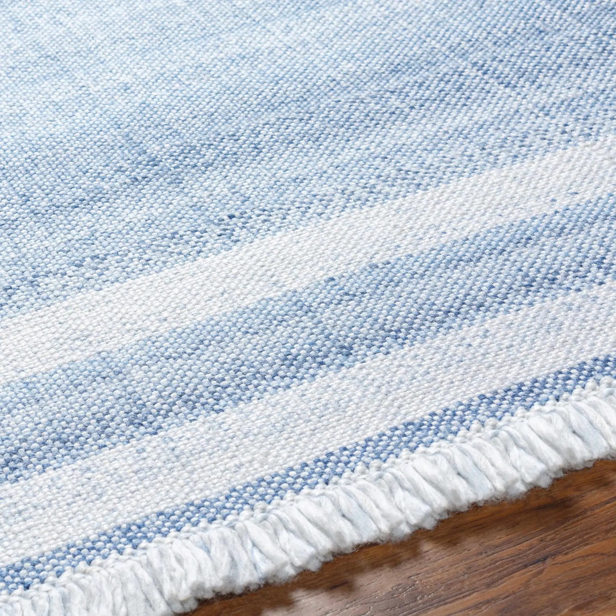 Loic Silver Blue Area Rug by Boutique Rugs