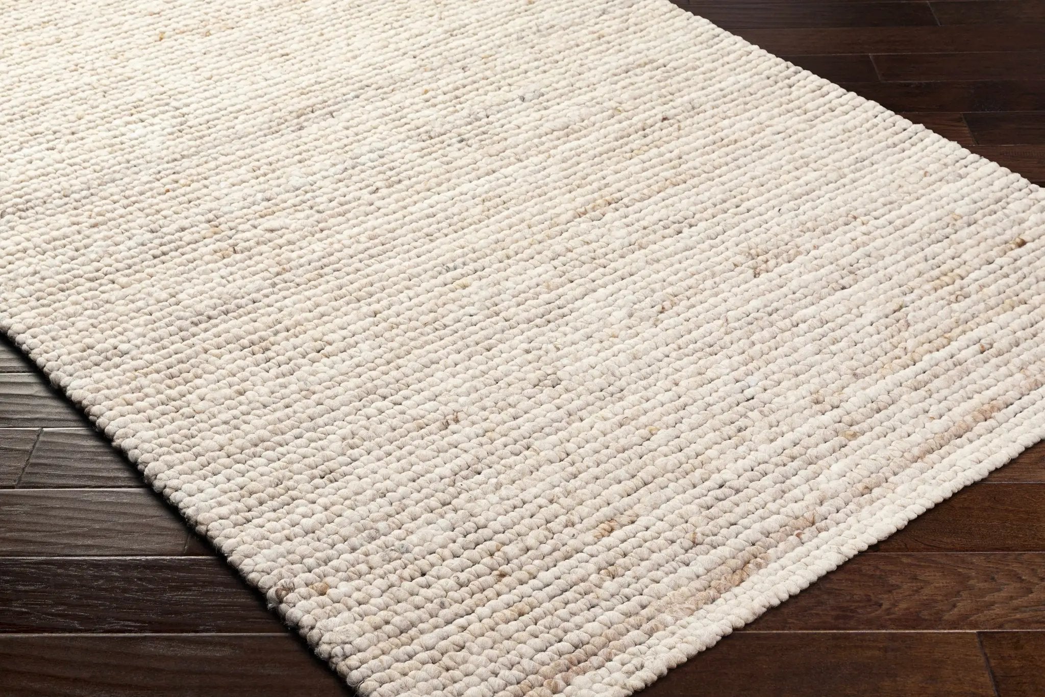 Olisa Cream Wool Area Rug by Boutique Rugs