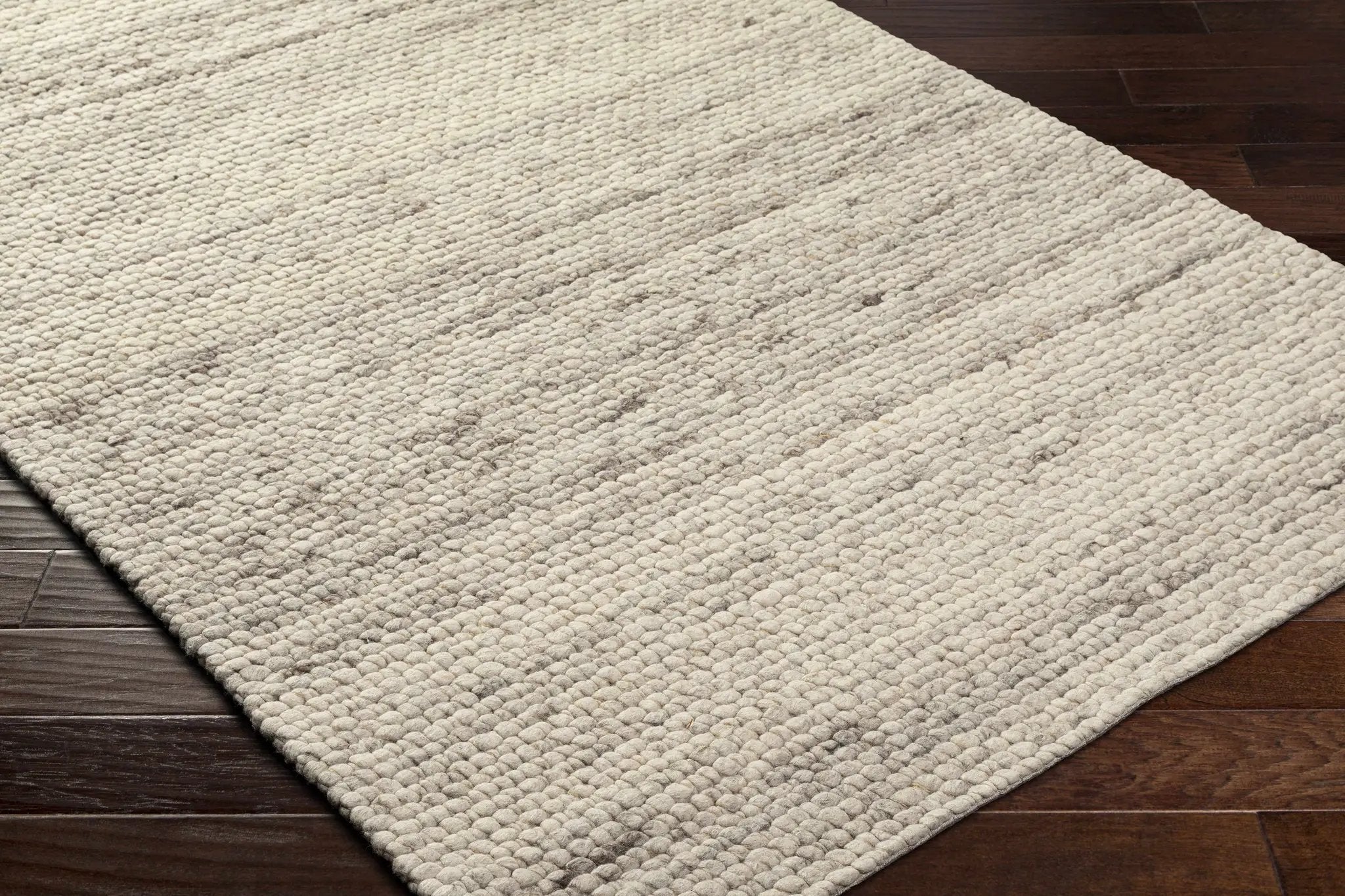 Olisa Beige Wool Area Rug by Boutique Rugs