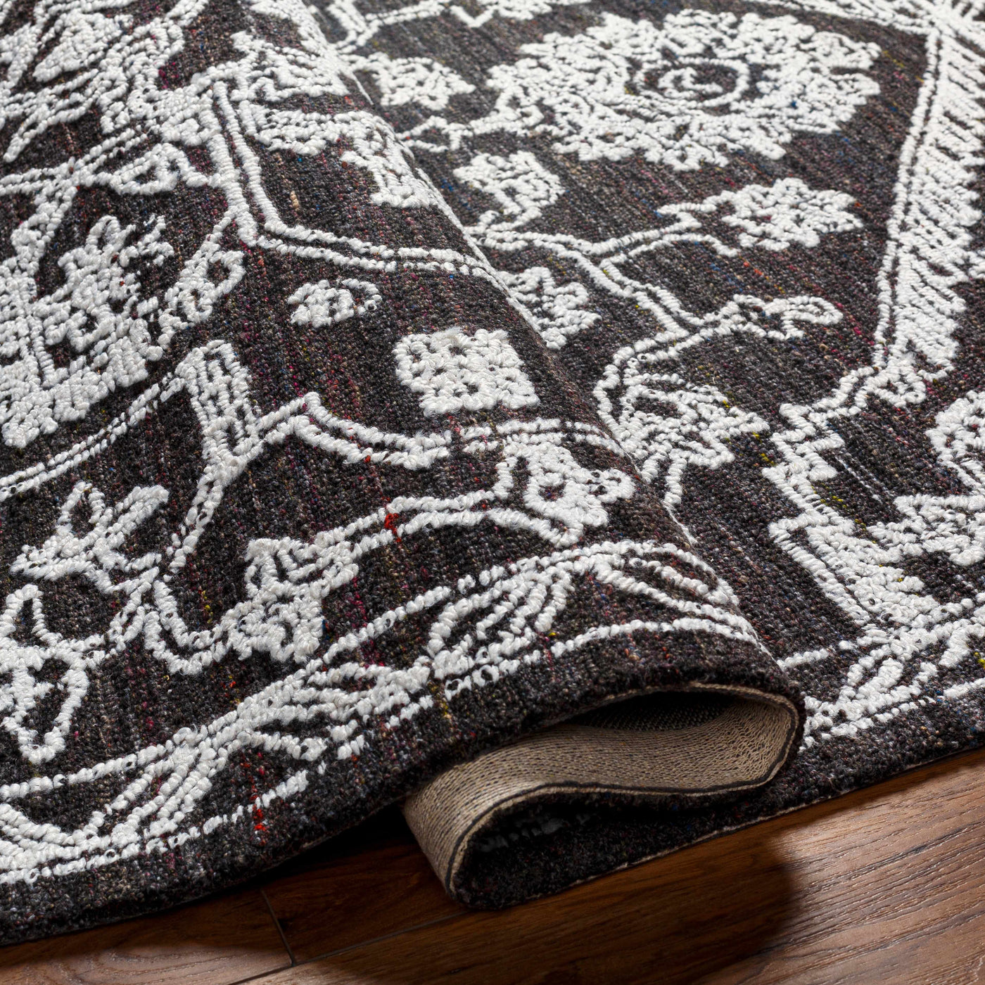Black Derya Area Rug - Clearance by Boutique Rugs