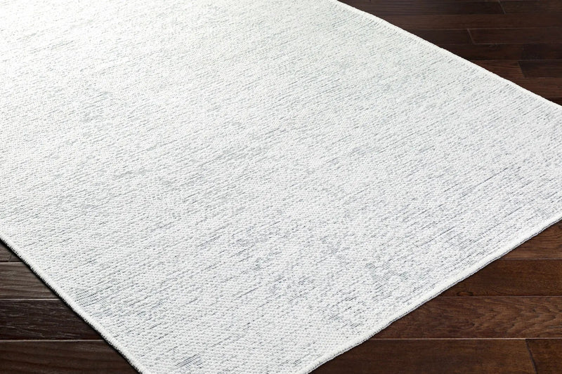Isako Cream & Gray Solid Washable Area Rug - Clearance by Boutique Rugs