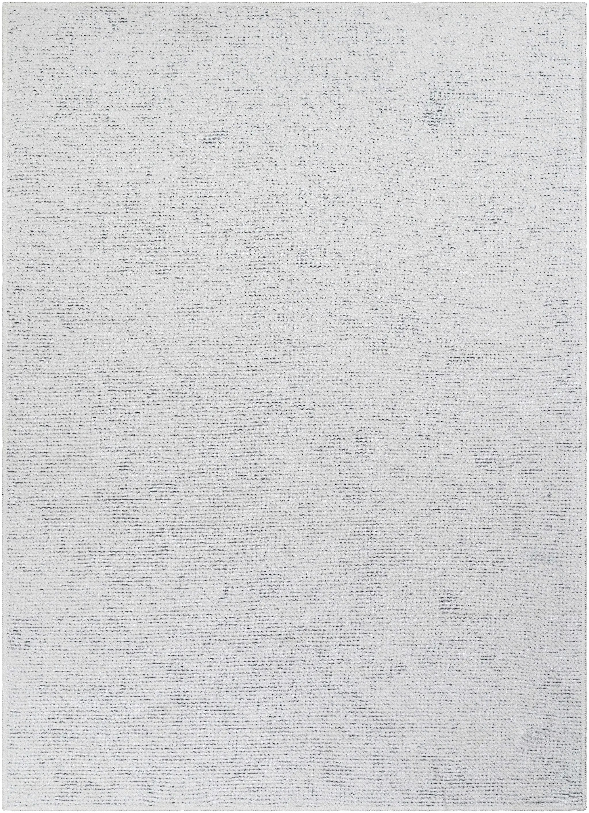 Isako Cream & Gray Solid Washable Area Rug - Clearance by Boutique Rugs