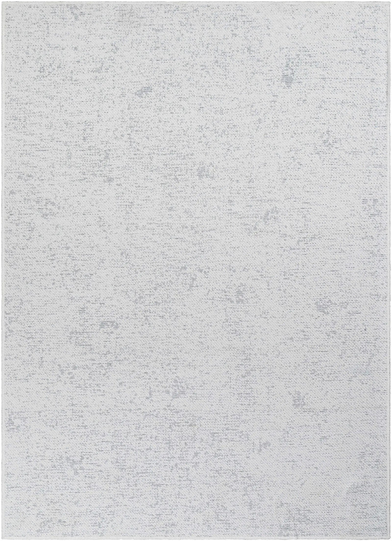 Isako Cream & Gray Solid Washable Area Rug - Clearance by Boutique Rugs