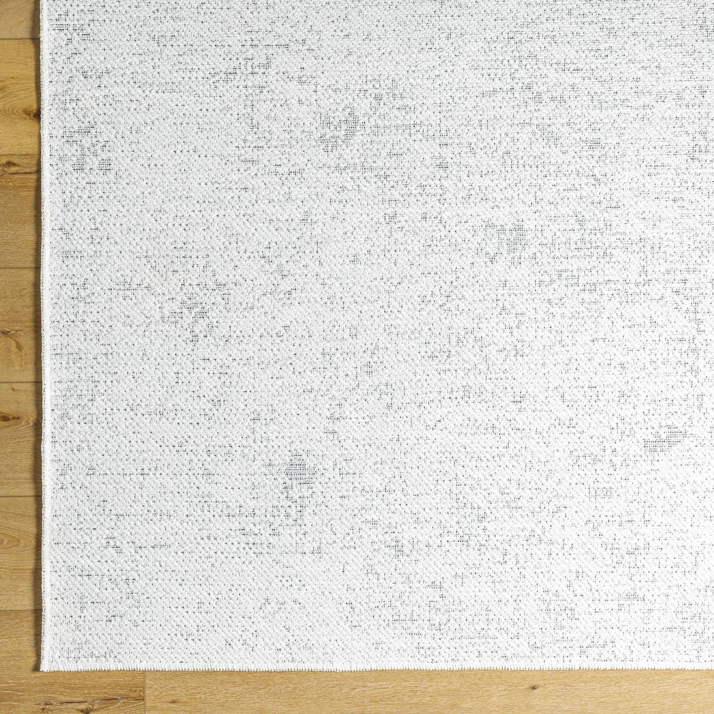 Isako Cream & Gray Solid Washable Area Rug - Clearance by Boutique Rugs
