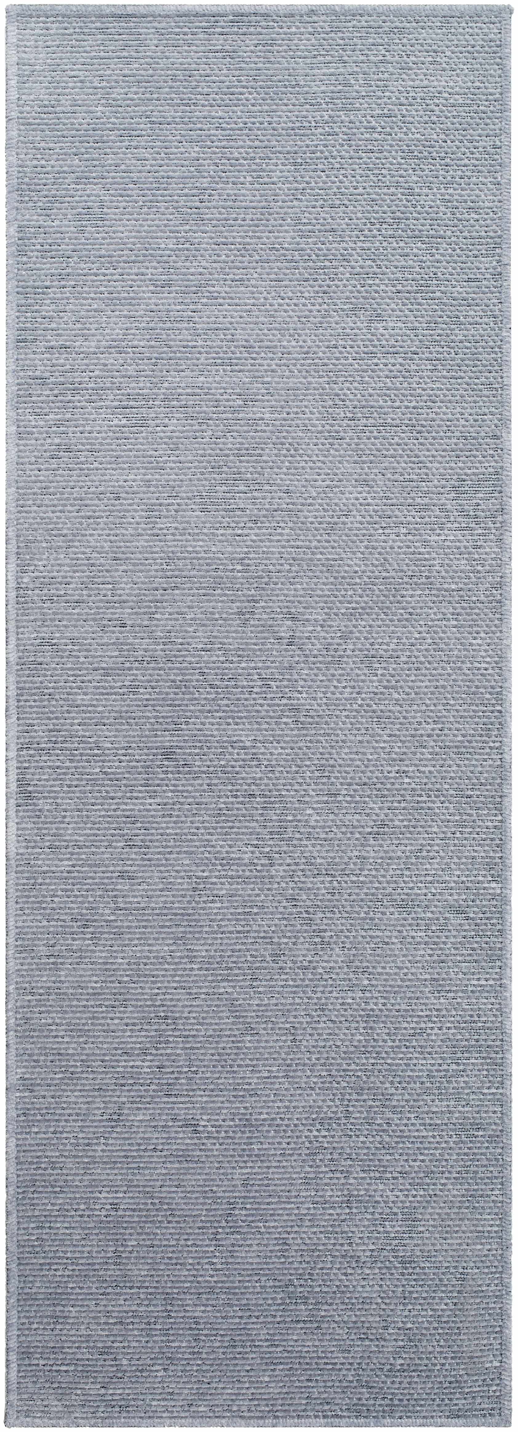 Isako Blue & Gray Solid Washable Area Rug - Clearance by Boutique Rugs