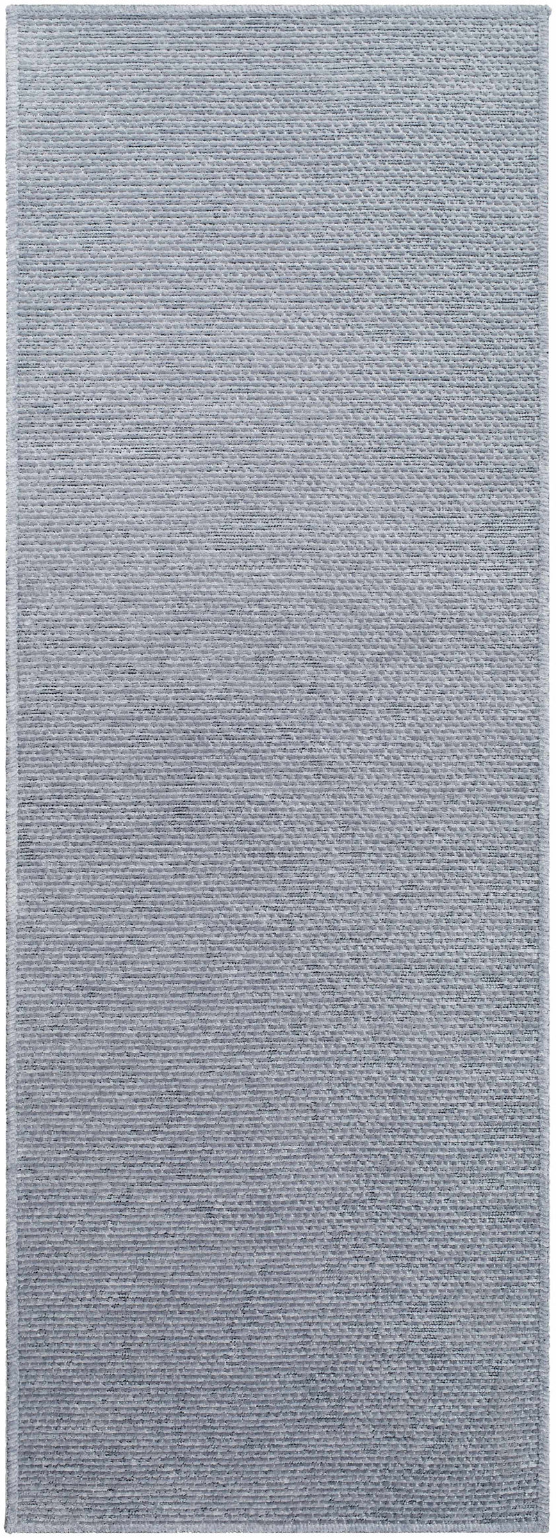 Isako Blue & Gray Solid Washable Area Rug - Clearance by Boutique Rugs