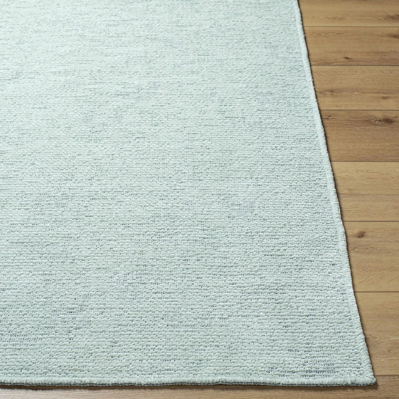 Isako Seafoam Solid Washable Area Rug - Clearance by Boutique Rugs