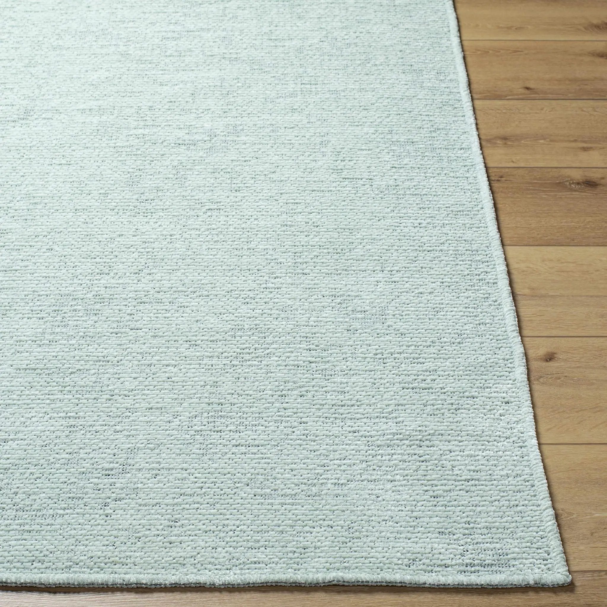 Isako Seafoam Solid Washable Area Rug - Clearance by Boutique Rugs