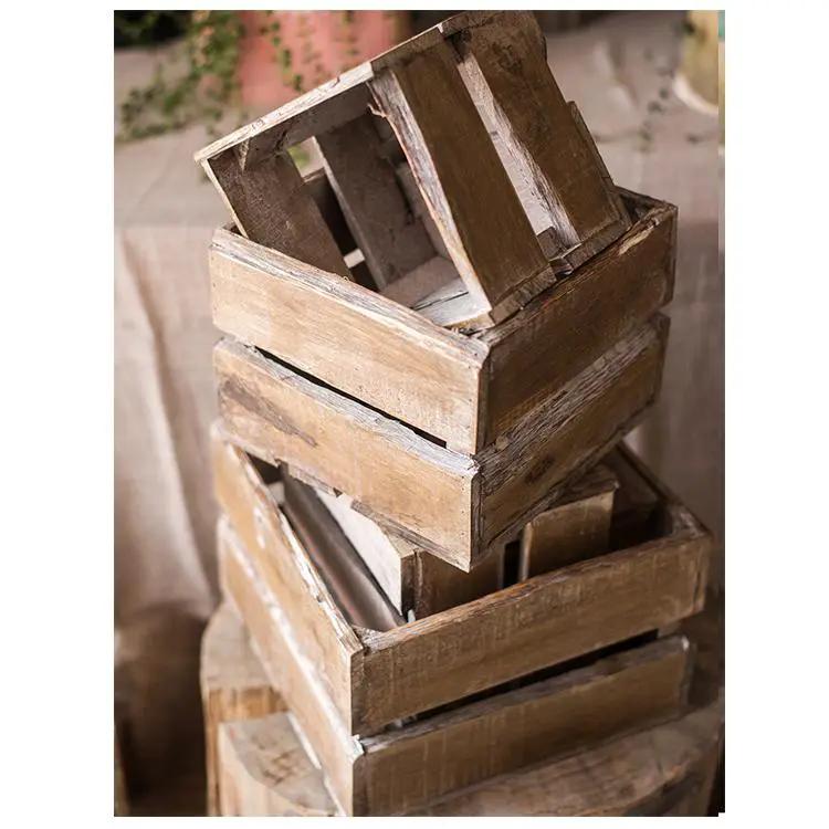 Square Cube Solid Wood Crates by RusticReach