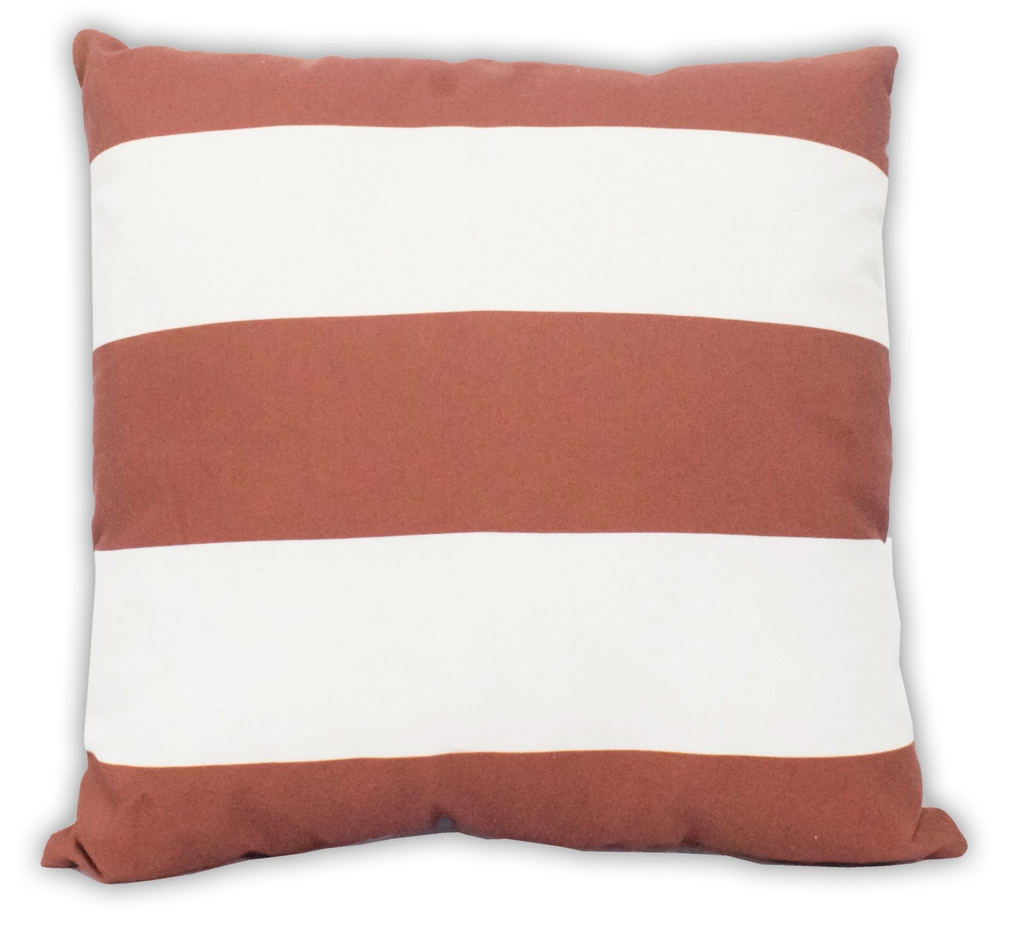 Squared Nautica Striped Designed Outdoor Safe Pillow by The Rug Decor