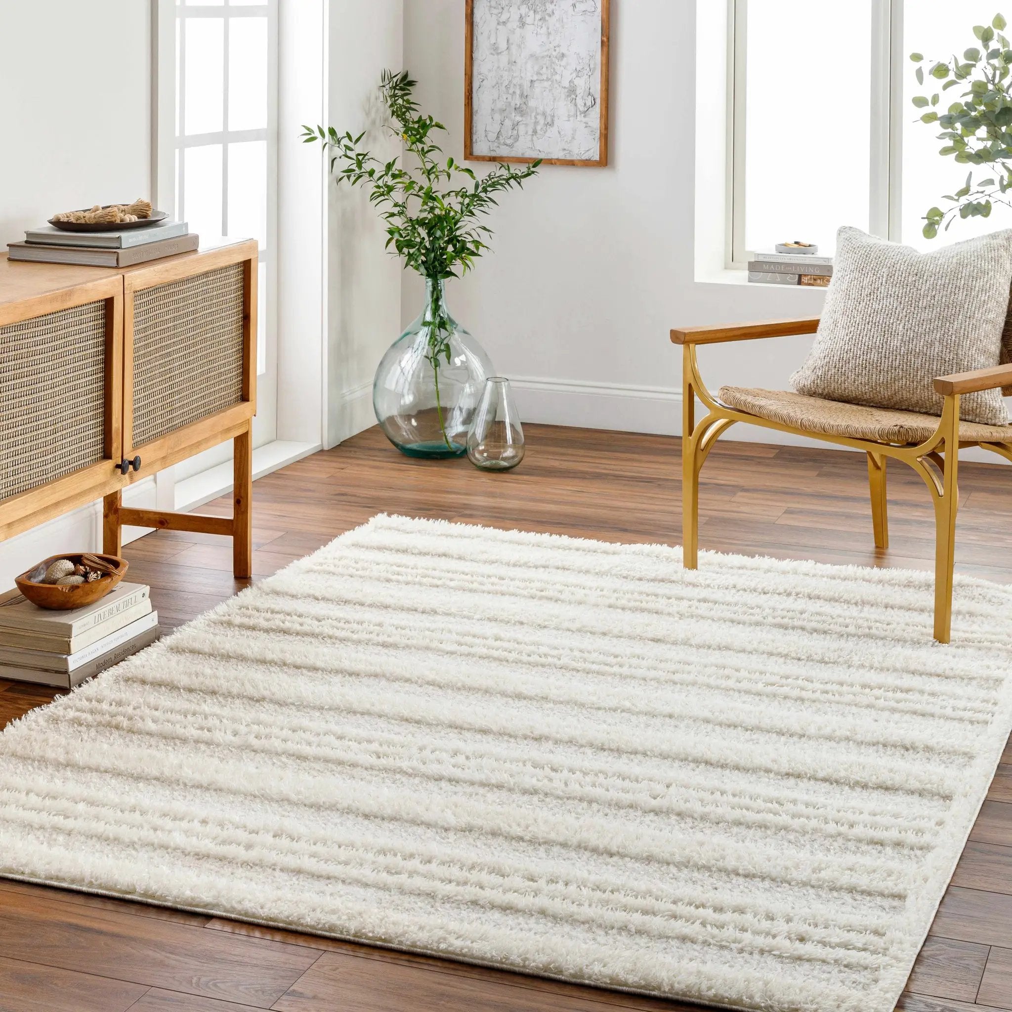 Deva Cream Area Rug - Clearance by Boutique Rugs