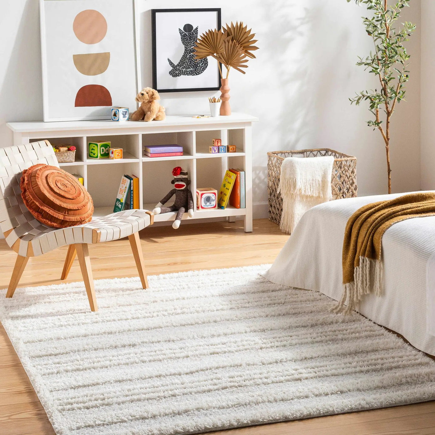 Deva Cream Area Rug - Clearance by Boutique Rugs