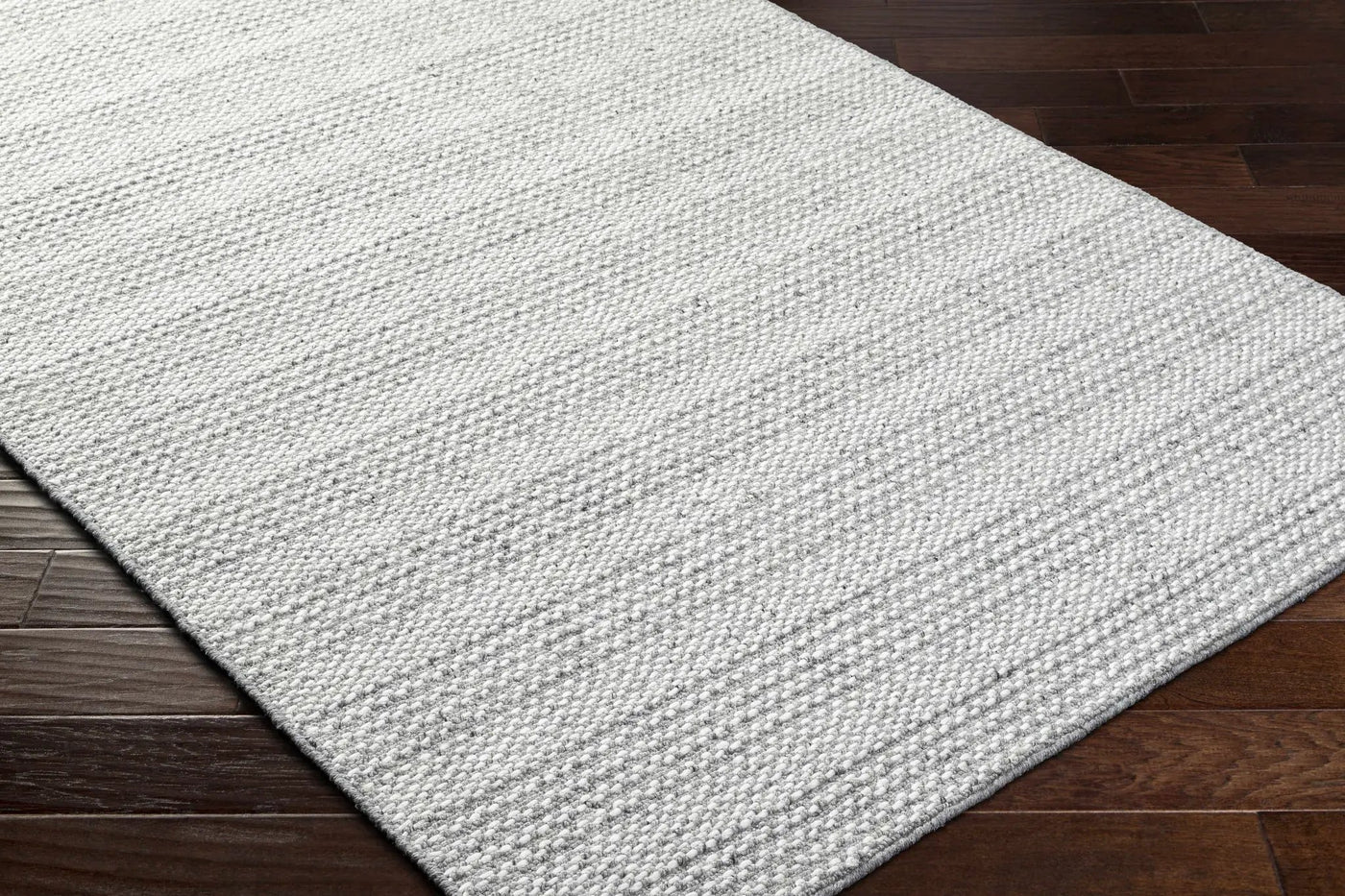 Lonan Gray Hand Loomed Area Rug - Clearance by Boutique Rugs