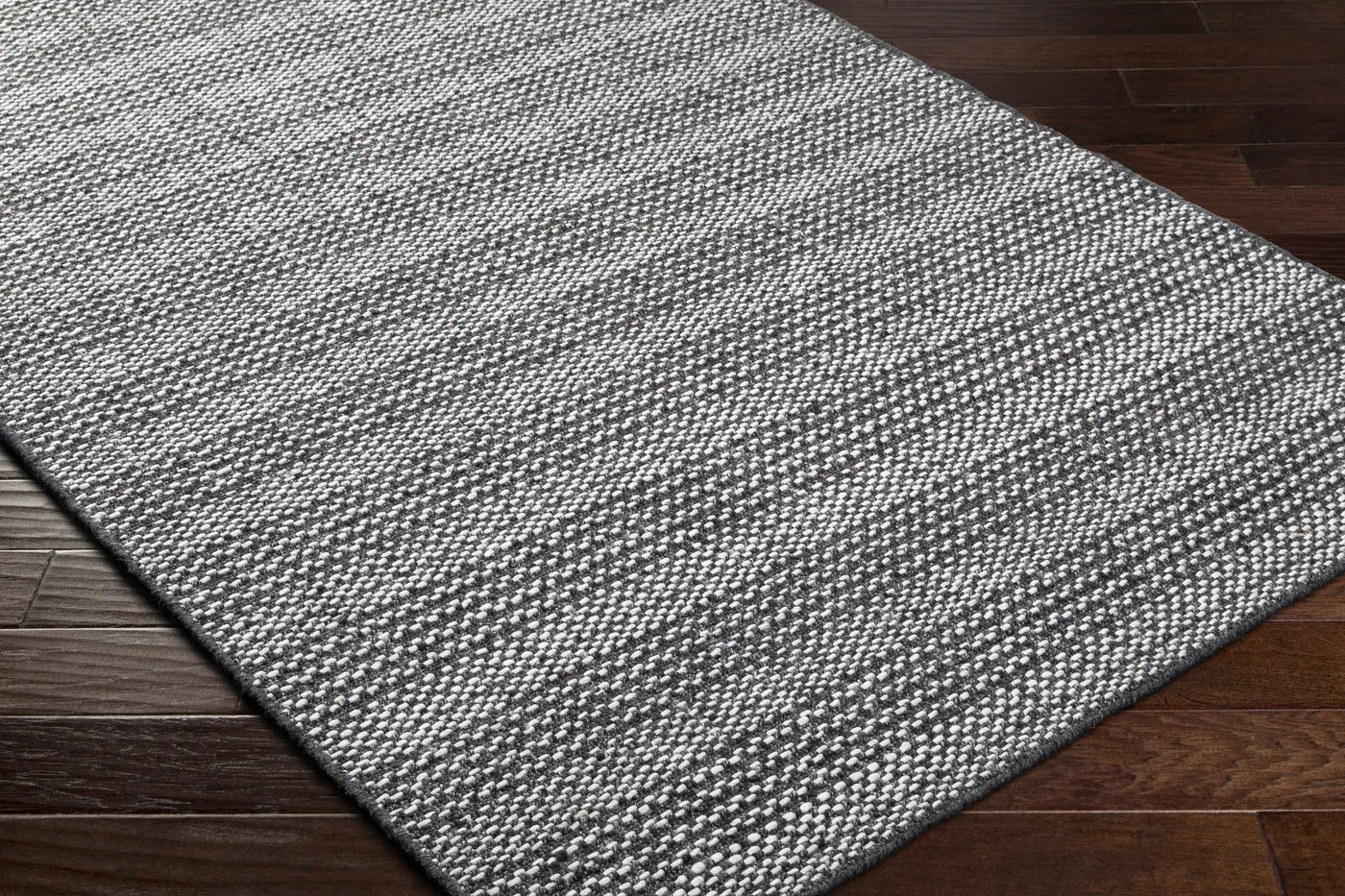 Lonan Black Hand Loomed Area Rug - Clearance by Boutique Rugs