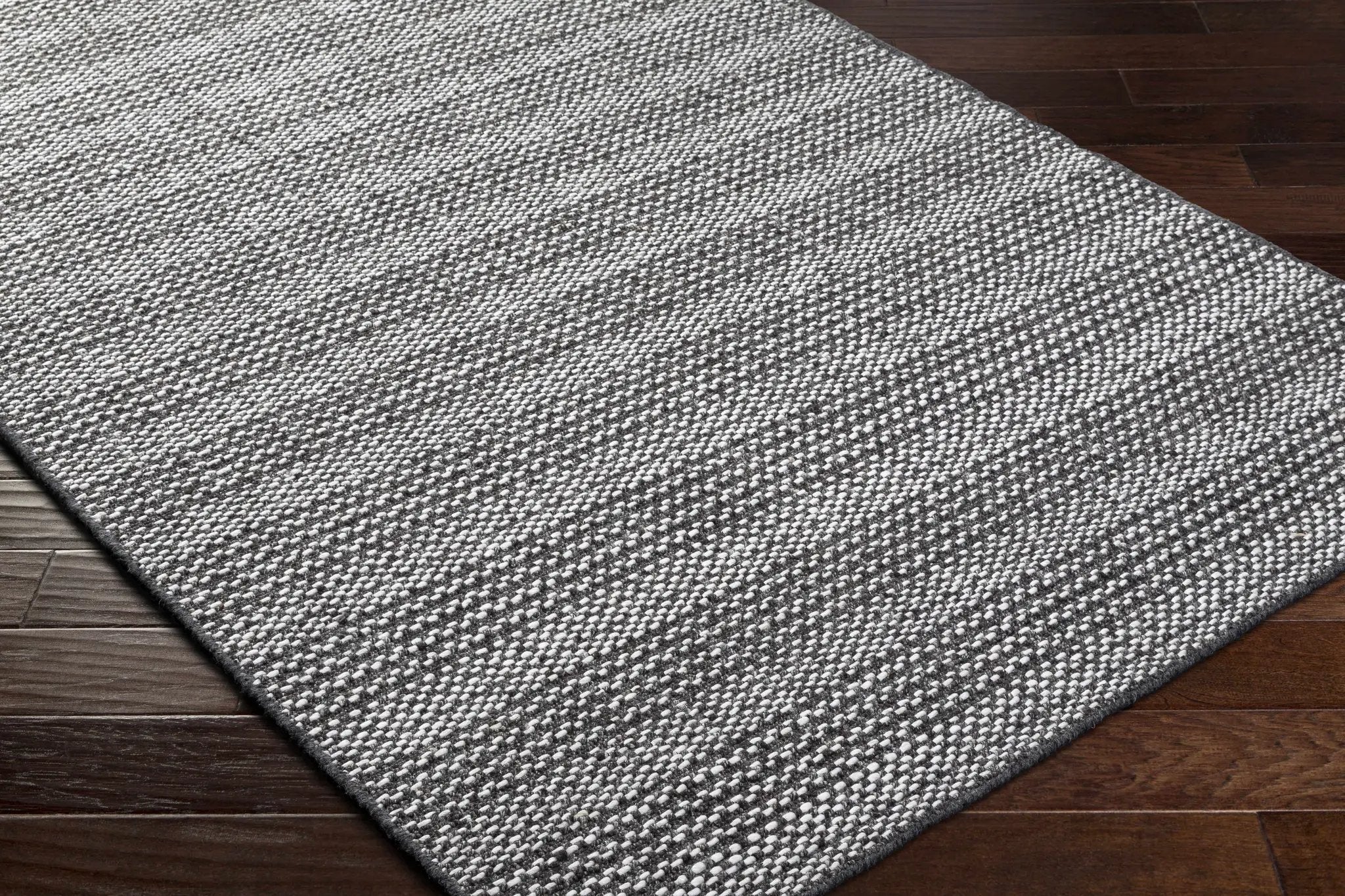 Lonan Black Hand Loomed Area Rug - Clearance by Boutique Rugs