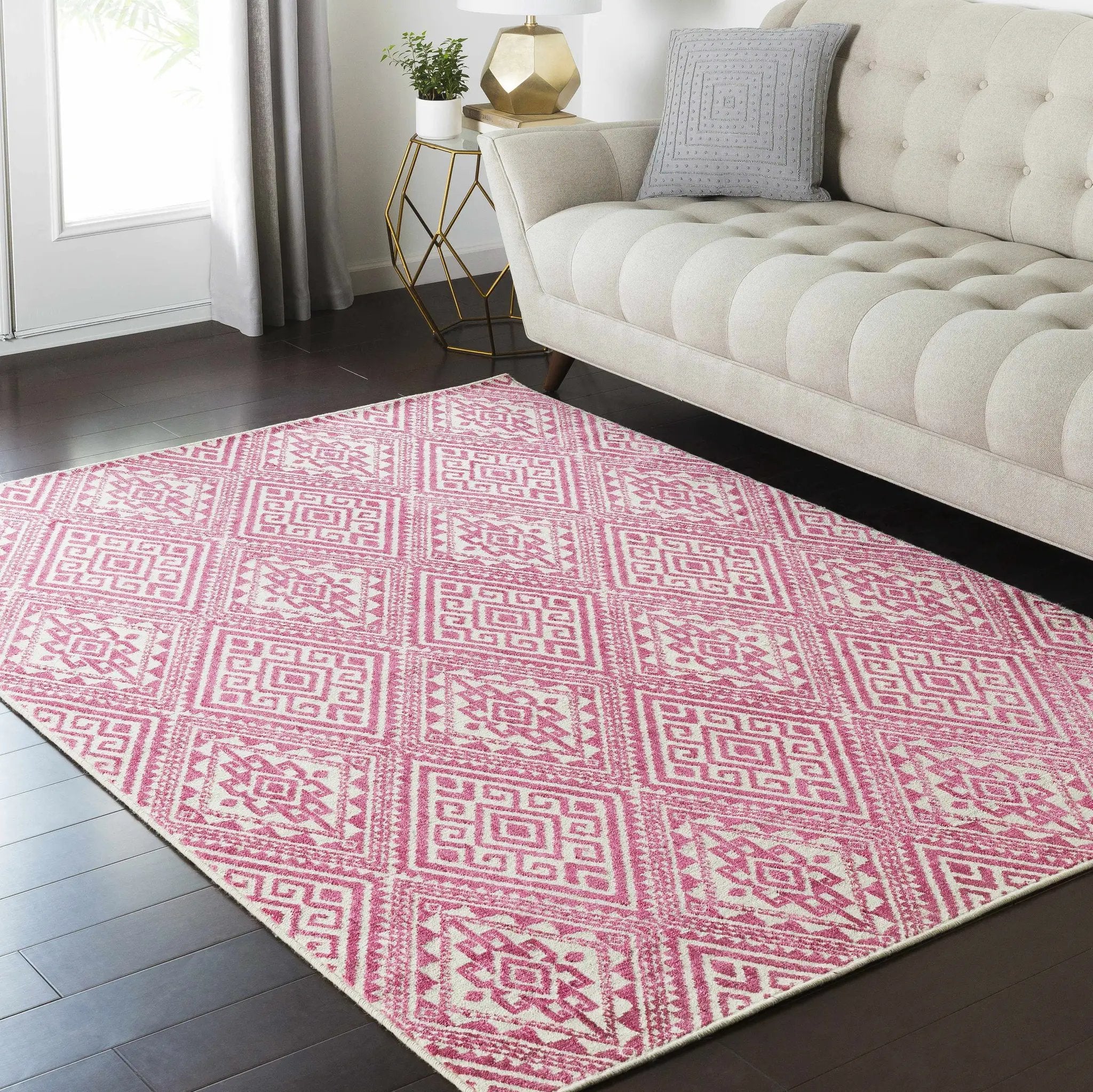 Coleford Gold Geometric Table Lamp - Clearance by Boutique Rugs
