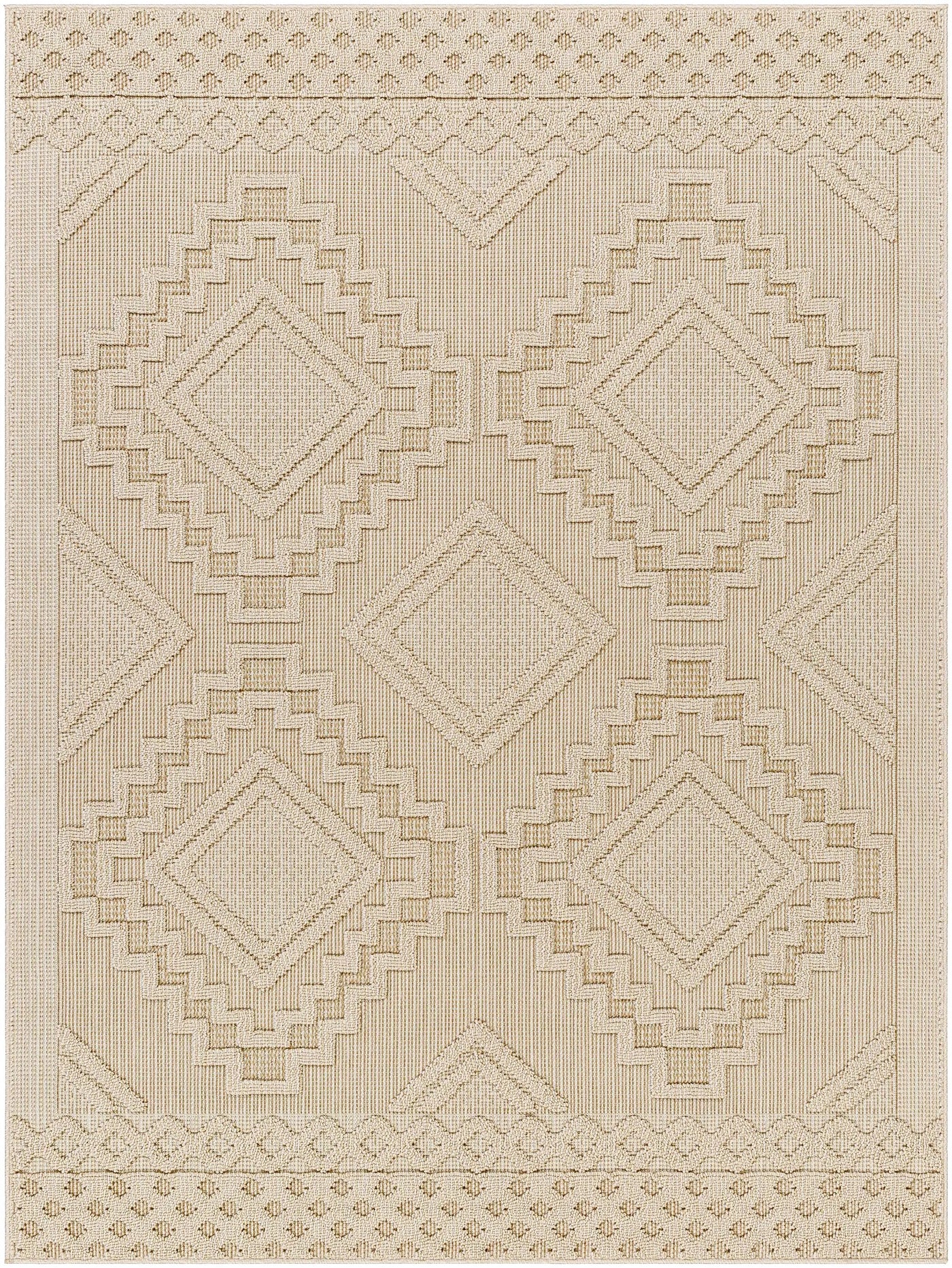 Arwid Bone Outdoor Area Rug - Clearance by Boutique Rugs