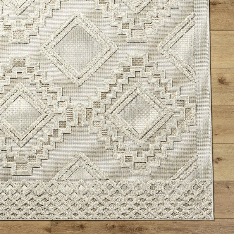Arwid Bone Outdoor Area Rug - Clearance by Boutique Rugs